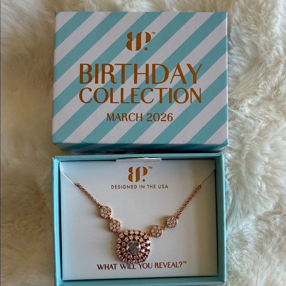 Bomb Party March 2026 Live in the Light Necklace Rose Gold